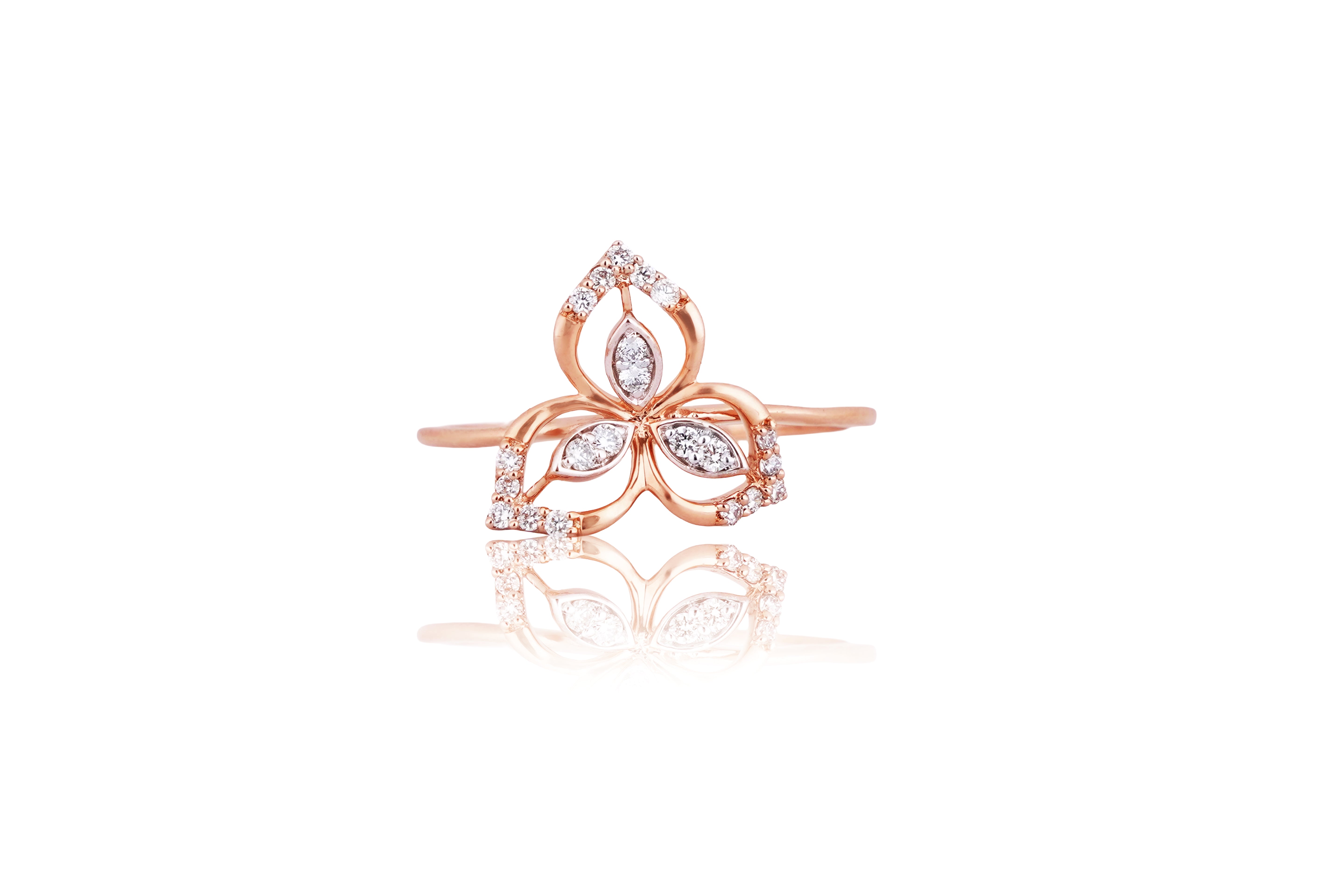 Carbon Tiara Marquise Diamond Ring