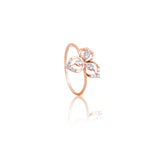 Carbon Tiara Marquise Diamond Ring