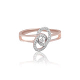 Carbon Orbital Embrace Diamond Ring