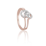 Carbon Orbital Embrace Diamond Ring