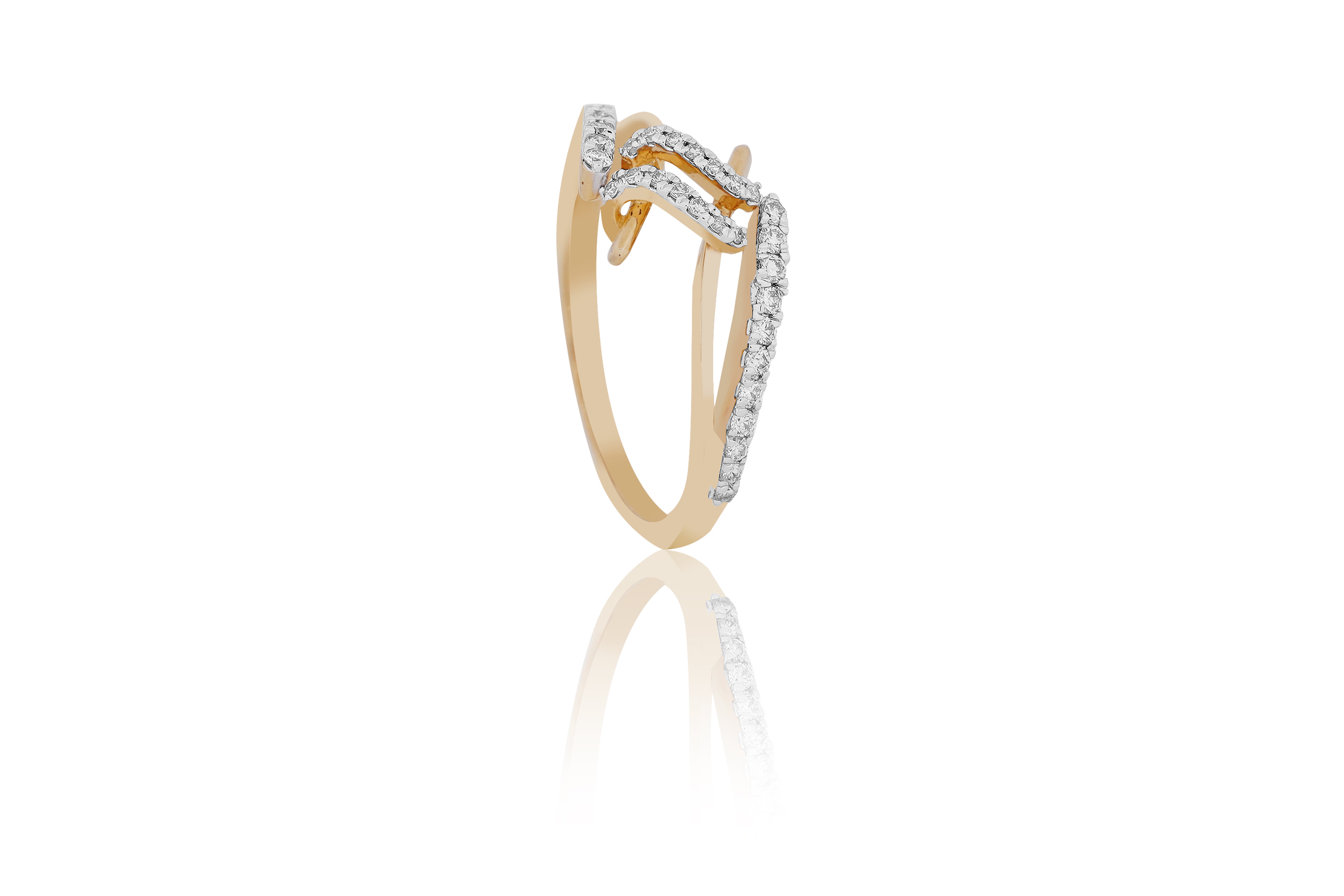 Diamond Infinity Knot Ring