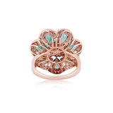 Emerald Blossom Diamond Ring