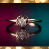 Diamond Aurora Bloom Ring