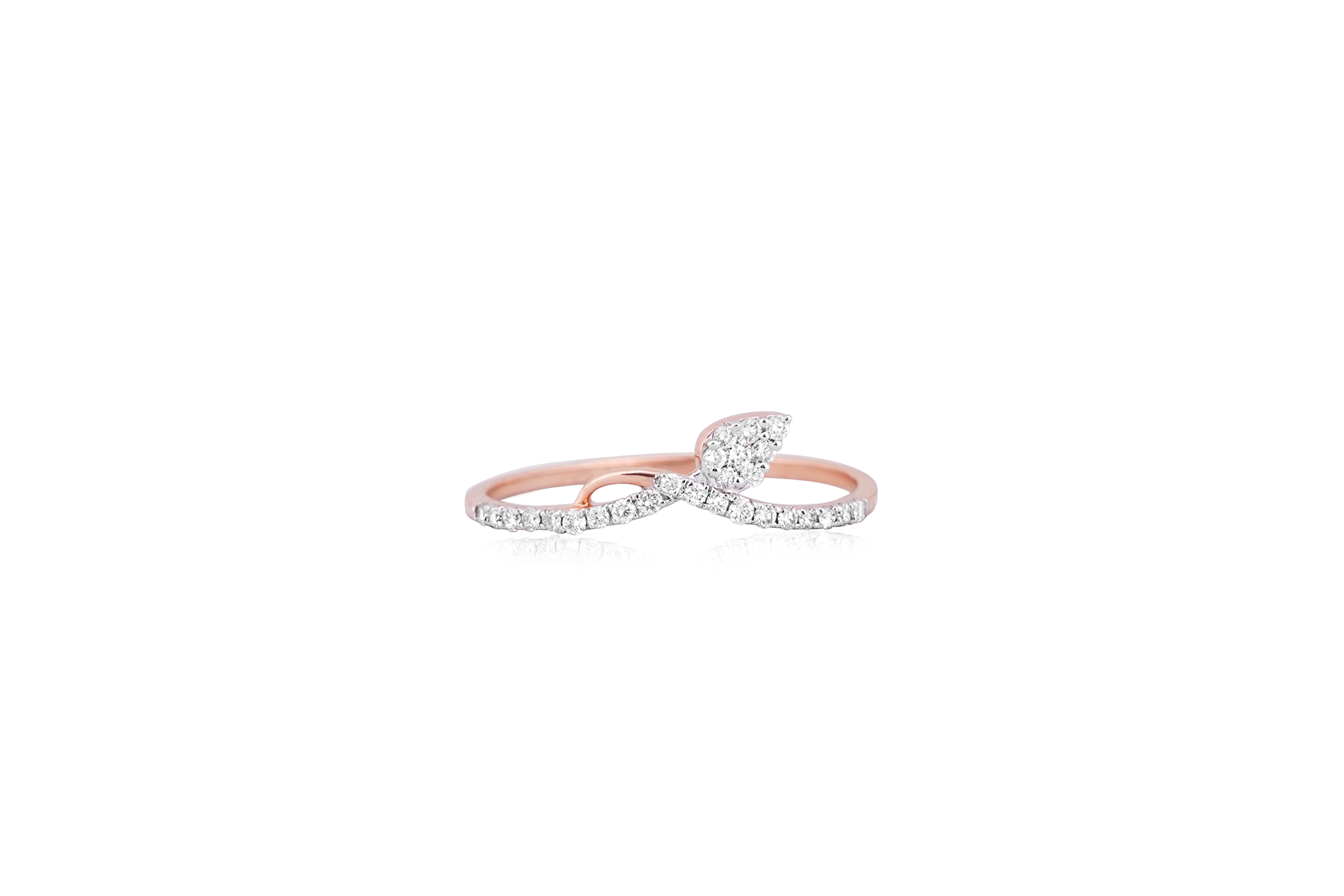 Seraphic Glow Pear Diamond Ring
