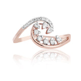 Luminescent Crest Diamond Ring