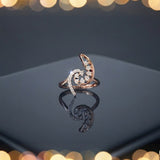 Luminescent Crest Diamond Ring