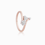 Midnight Spiral Diamond Ring