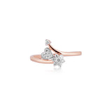 Midnight Spiral Diamond Ring
