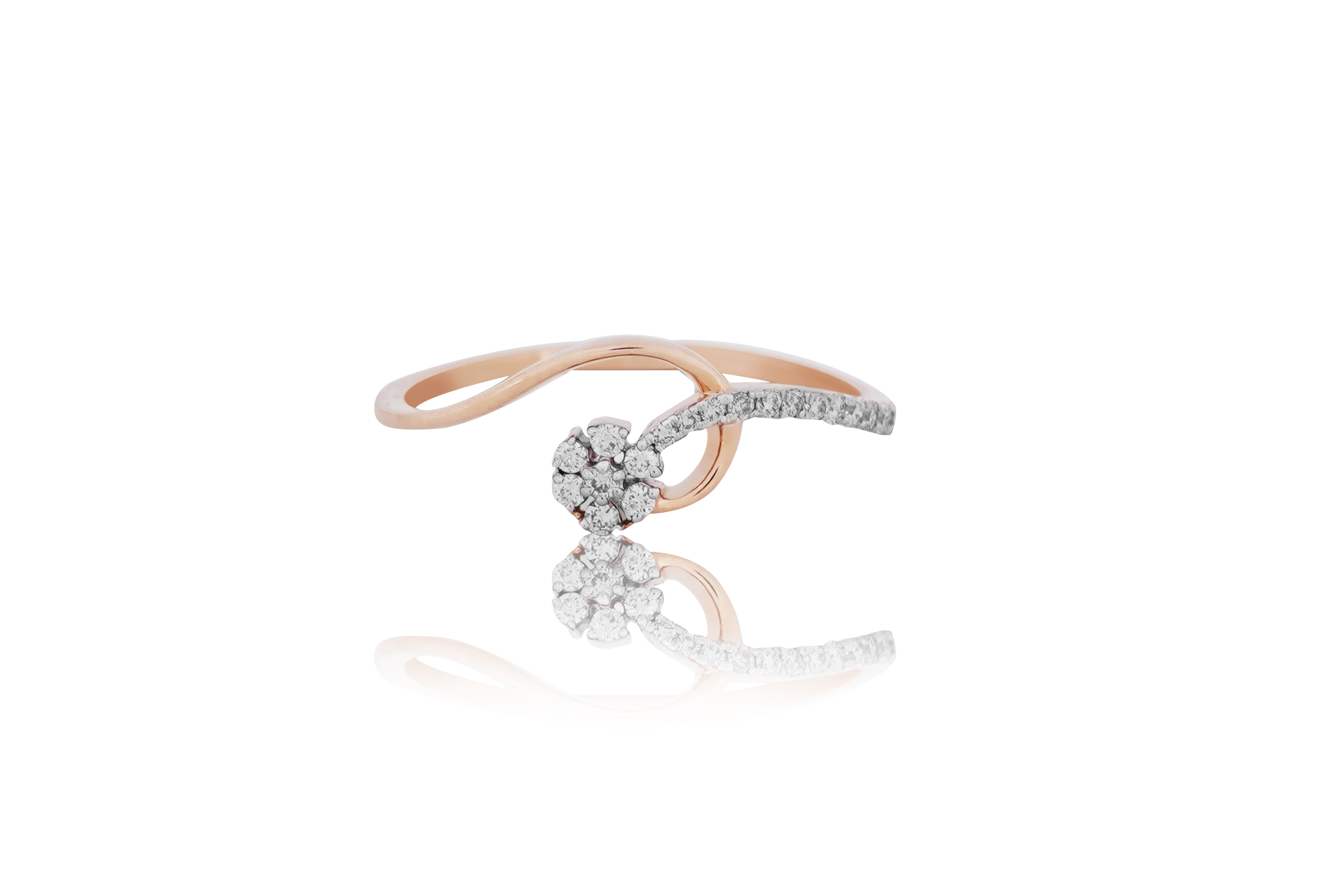 Ethereal Teardrop Diamond Ring