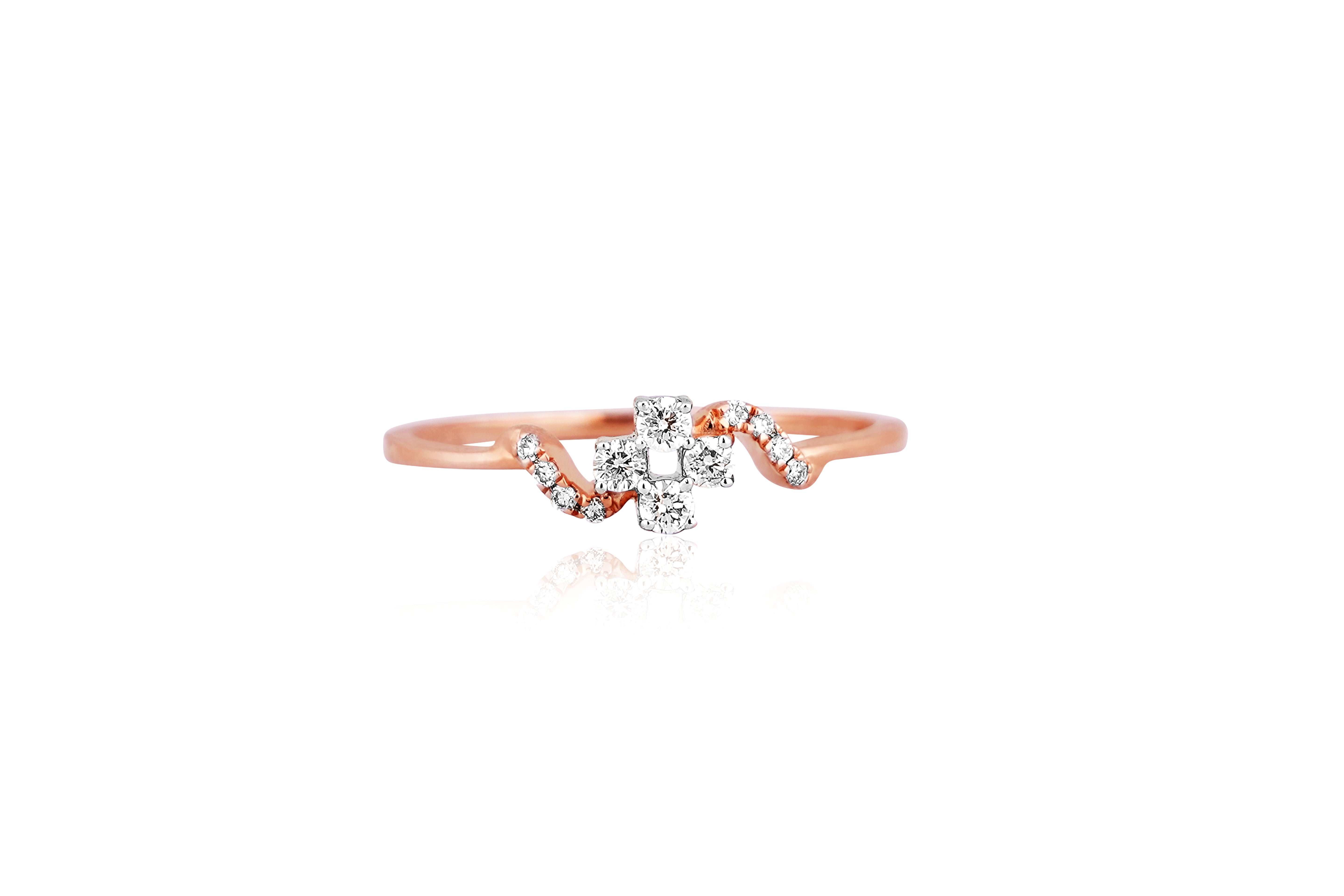Celestial Swirl Diamond Statement Ring