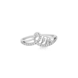 Infinity Knot Diamond Tiara Ring