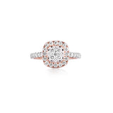 Cushion Majesty Halo Diamond Ring