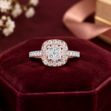 Cushion Majesty Halo Diamond Ring
