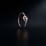 Lumina Swirl Diamond Ring