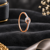 Lumina Swirl Diamond Ring