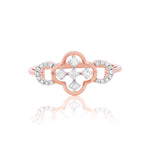 Gilded Clover Diamond Fusion Ring