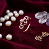 Gilded Clover Diamond Fusion Ring