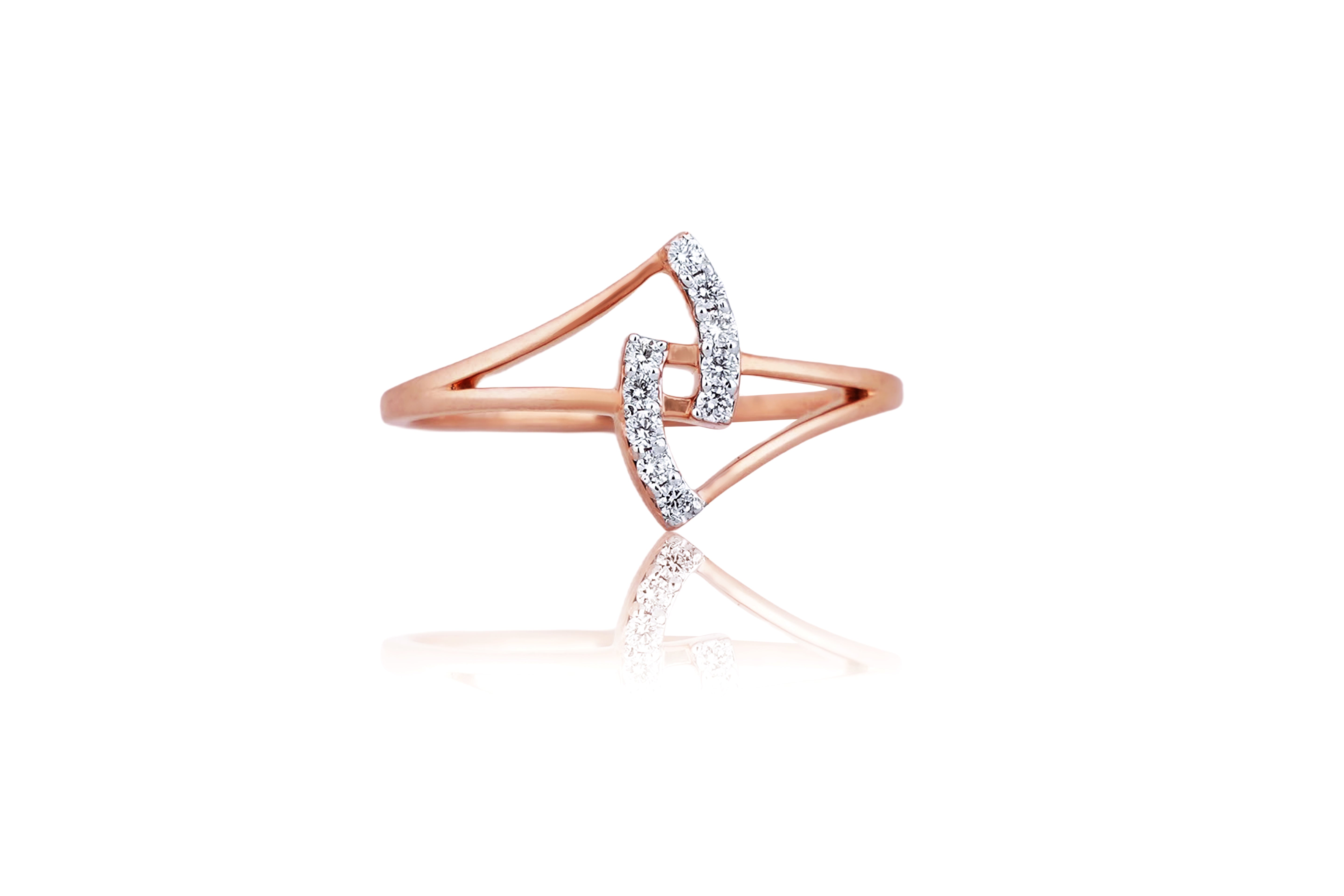 Origami Prism Diamond Ring