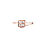 Quadra-Sparkle Diamond Bridge Ring