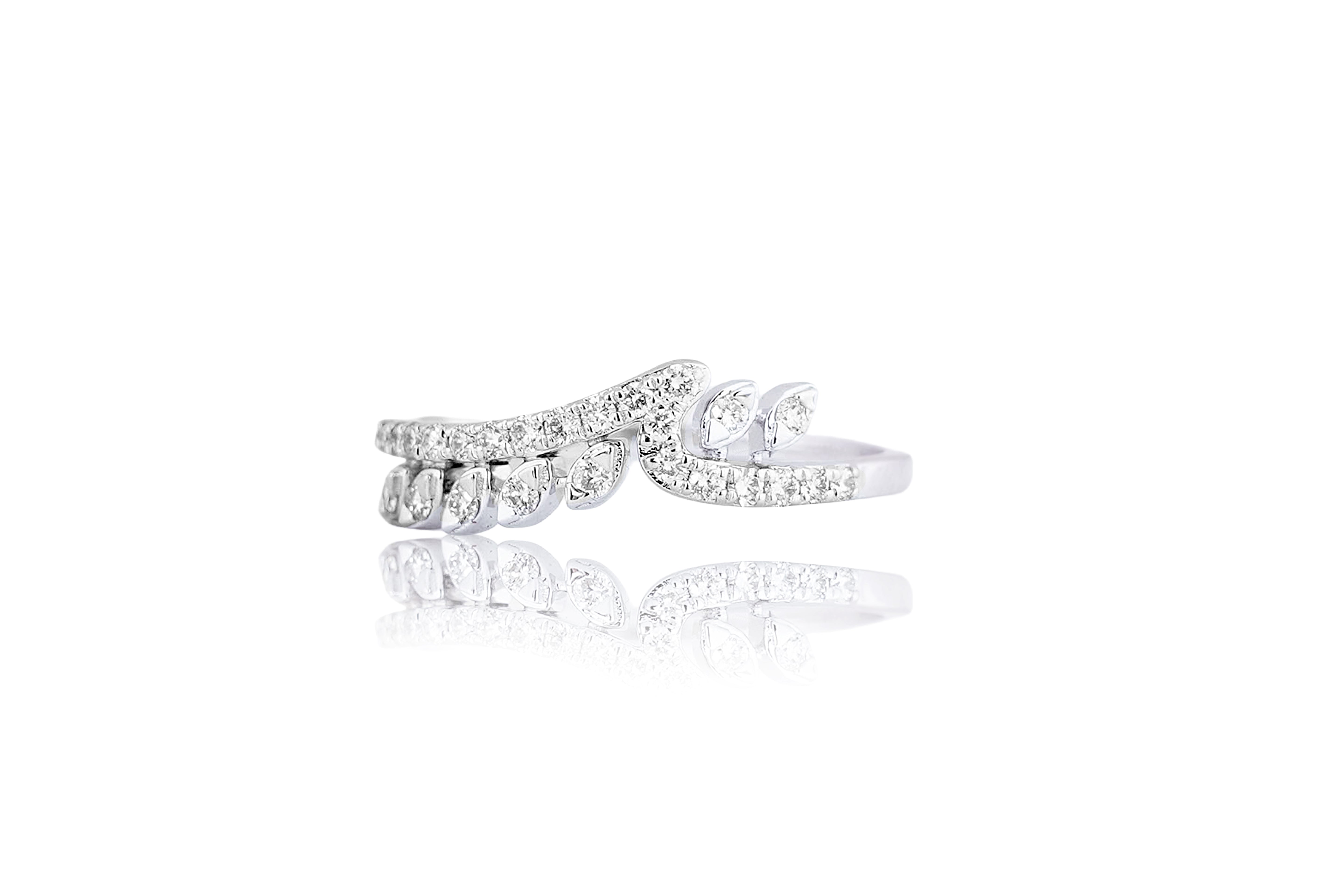 Marquise Wave Diamond Tiara Ring