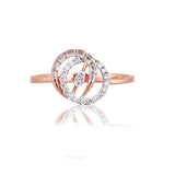 Orbiting Eye Diamond Halo Ring