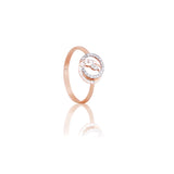 Orbiting Eye Diamond Halo Ring