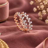 Dual Stellar Lace Diamond Band