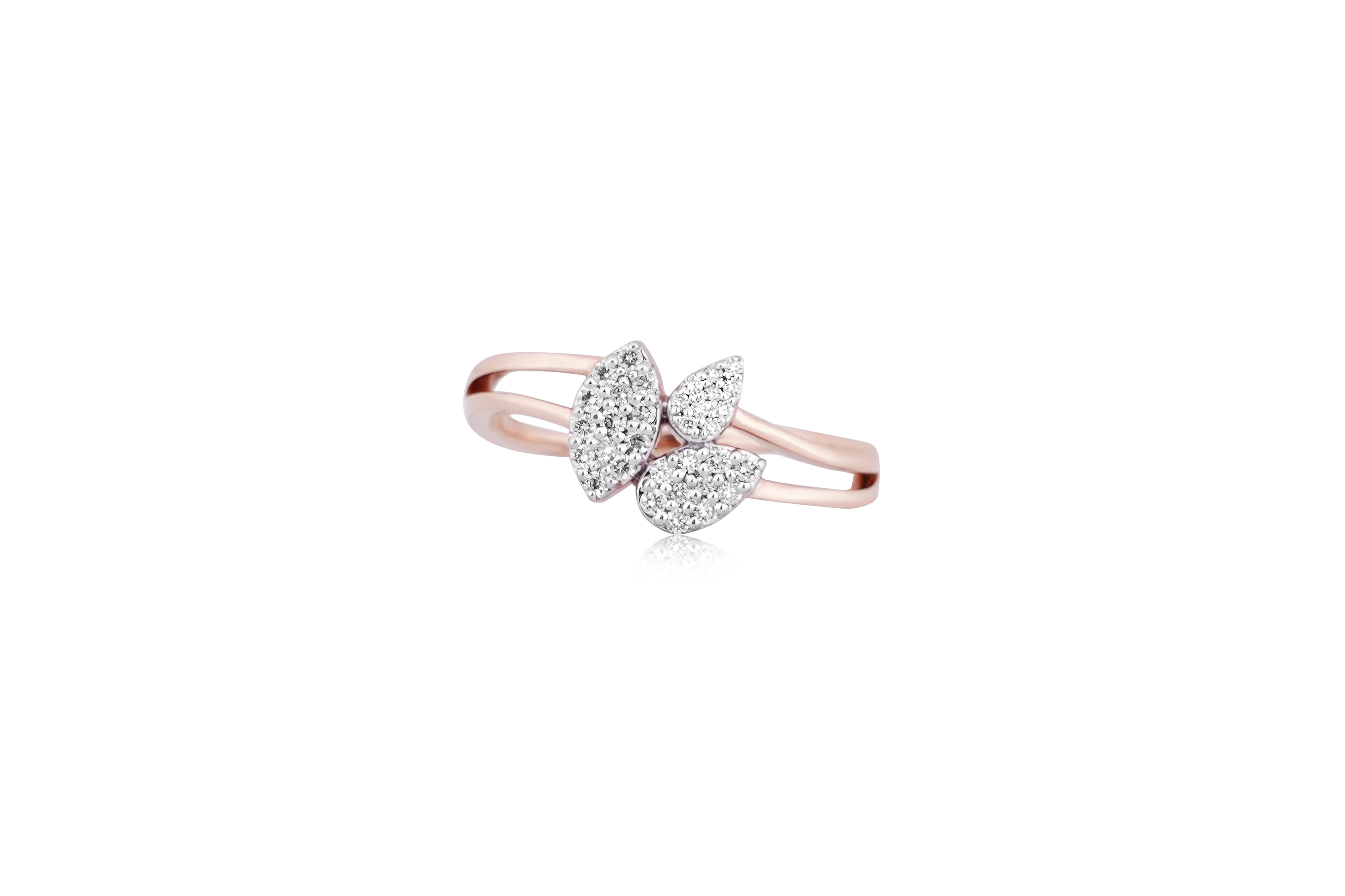 Diavo Diamond Butterfly Bloom Ring