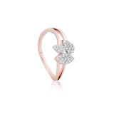 Diavo Diamond Butterfly Bloom Ring