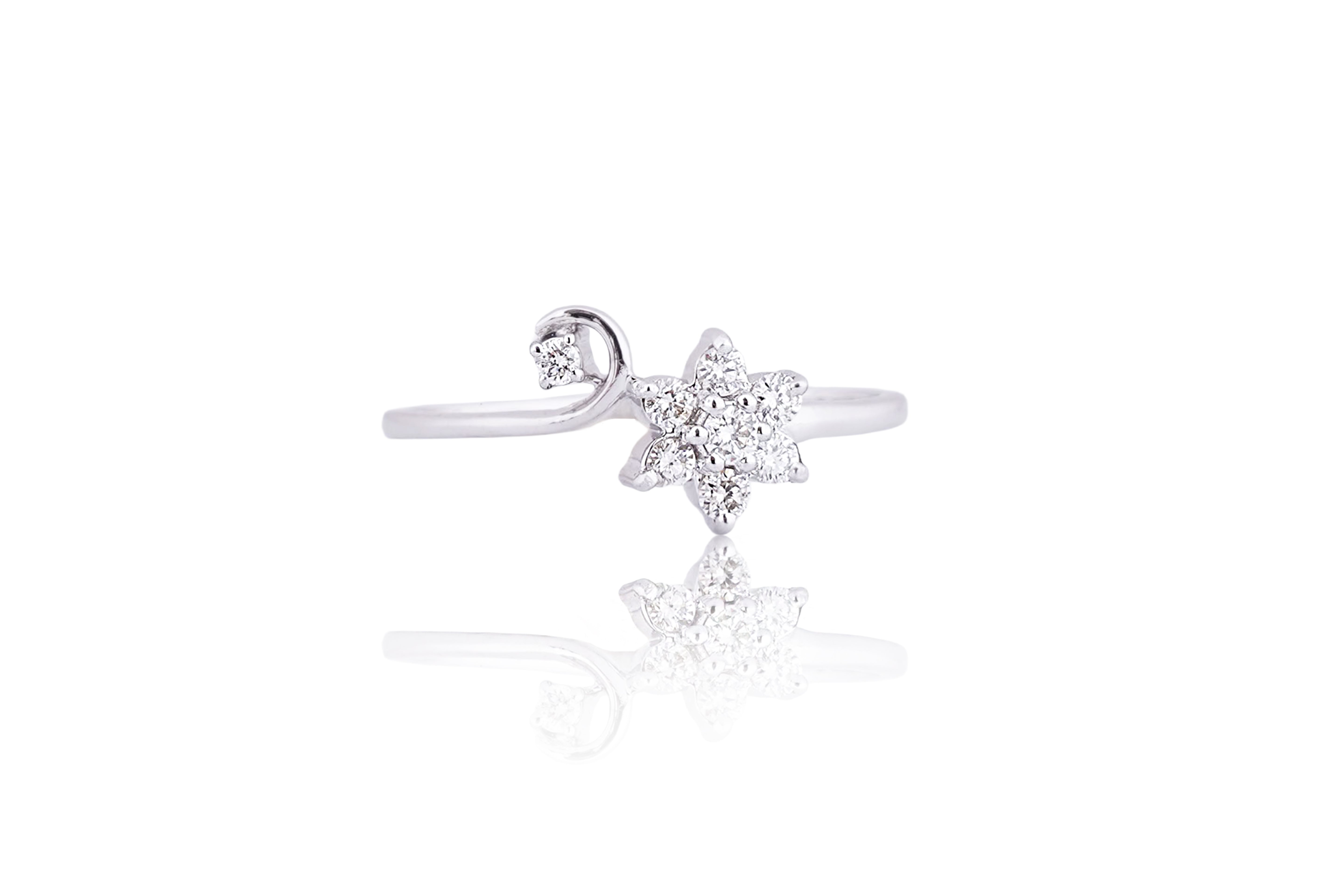 Diamond Celestial Bloom Ring