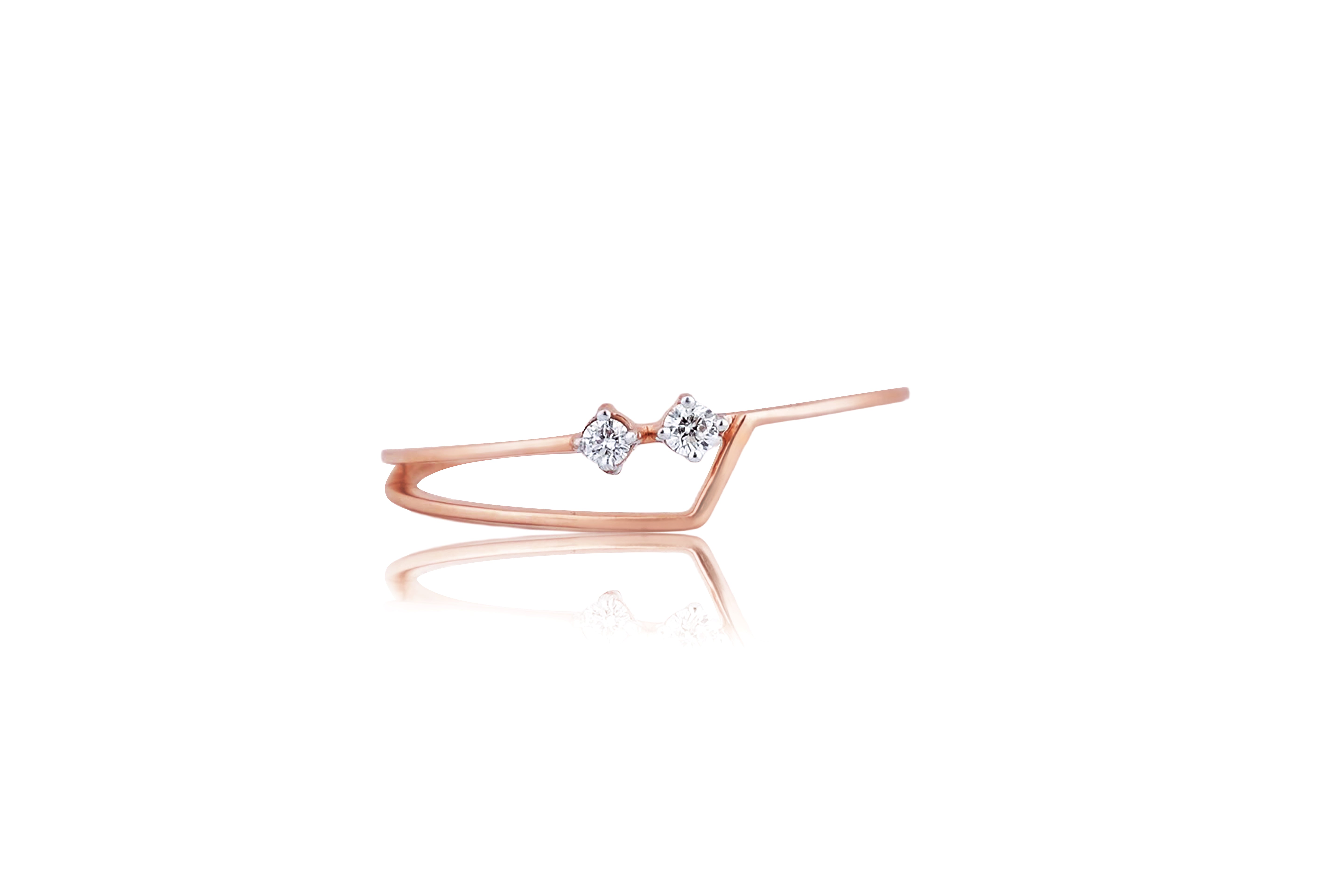 Diamond Elegance Edge Ring