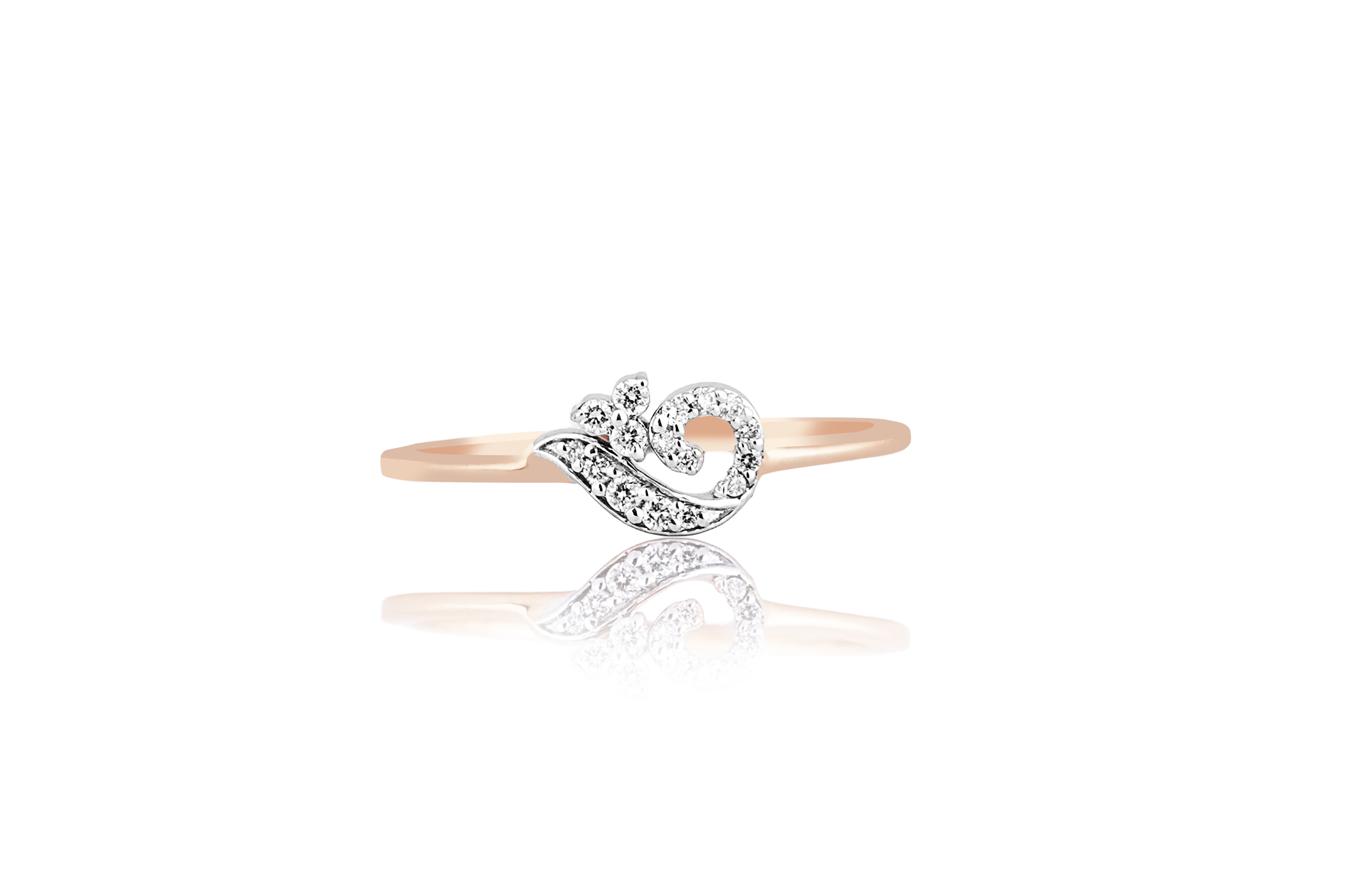 Aria Swirl Diamond Ring