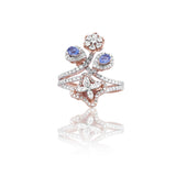 Azure Bloom Statement Diamond Ring