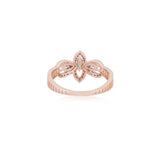 Diamond Emerald Blossom Ring