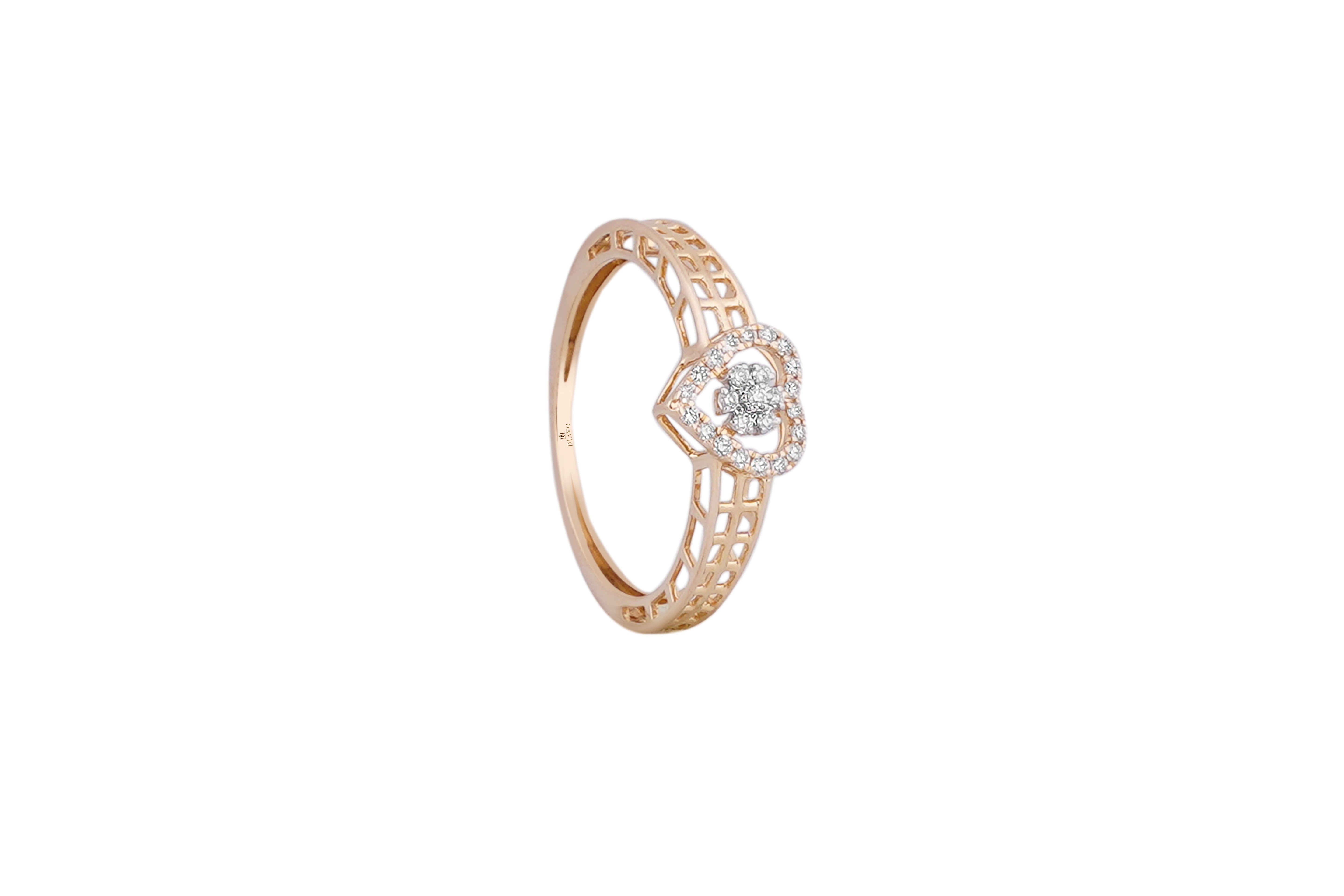 Mon Coeur Lattice Diamond Ring