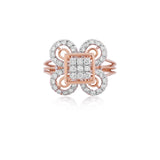 Quadrille Filigree Diamond Ring