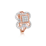 Quadrille Filigree Diamond Ring