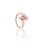Flora Lattice Bloom Diamond Ring