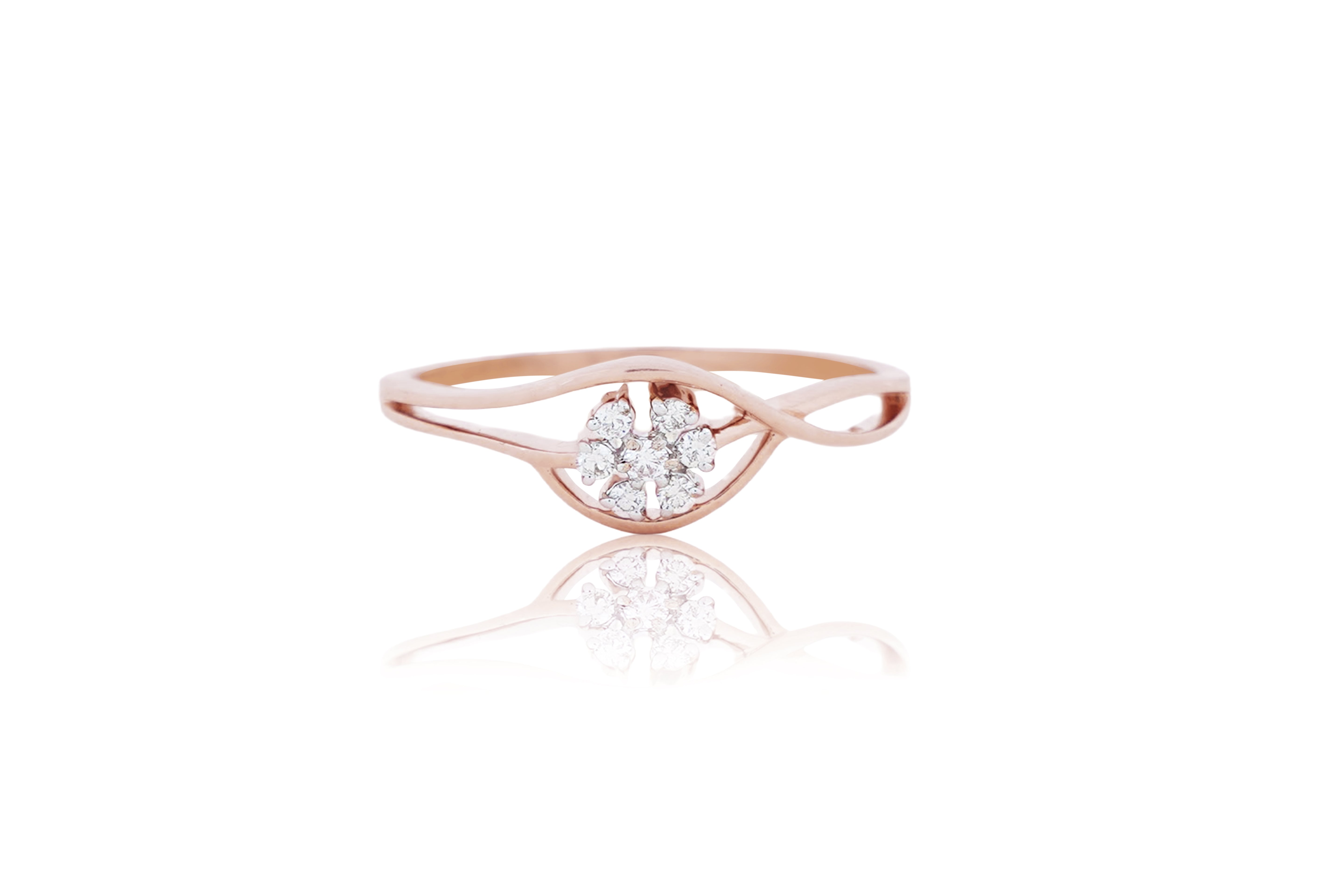Twilight Bloom diamond Ladies ring