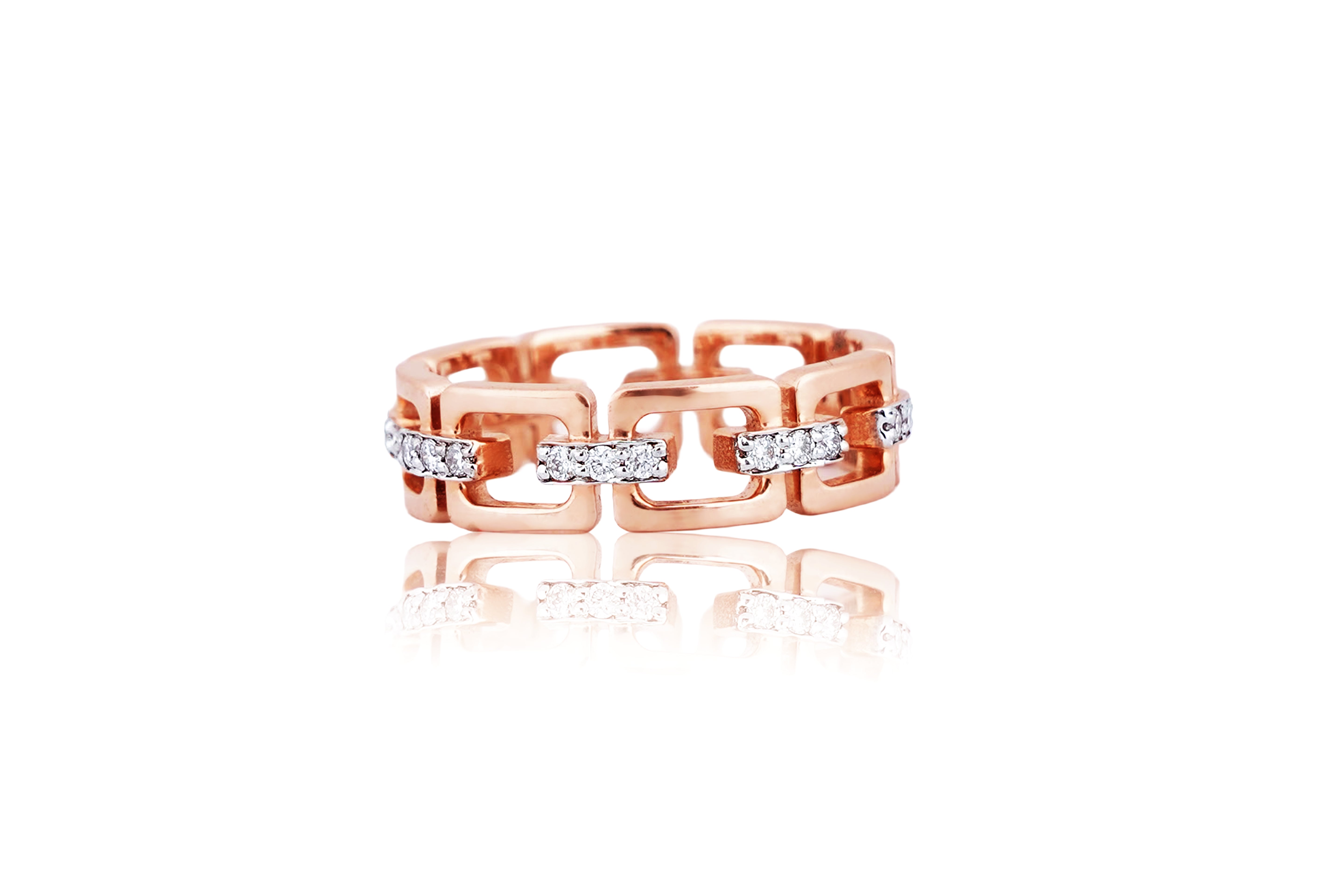 Diamond Geometric Link Band