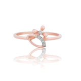 Diamond Infinity Butterfly Ring