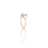 Diamond Infinity Butterfly Ring