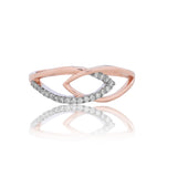 Diamond Infinity Crest Ring