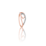 Diamond Infinity Crest Ring
