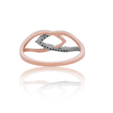 Diamond Infinity Crest Ring