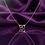 Infinity Interlock Diamond  Necklace