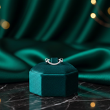 Ethereal Crescent Arc Diamond Pendant