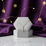 The Gilded Pillar Solitaire Diamond Pendant