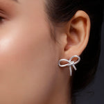 Knot of Fashion Silver Earrings - Diavo Jewels