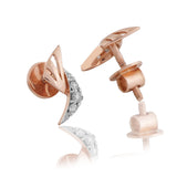 Avant-garde Veil Diamond Earrings